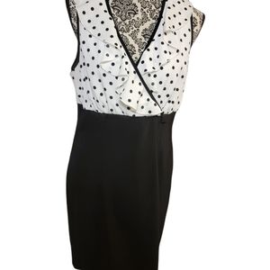 Ruffled polka dot dress